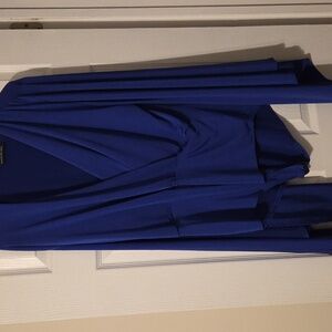 Navy Blue Cape Sleeve Bodysuit